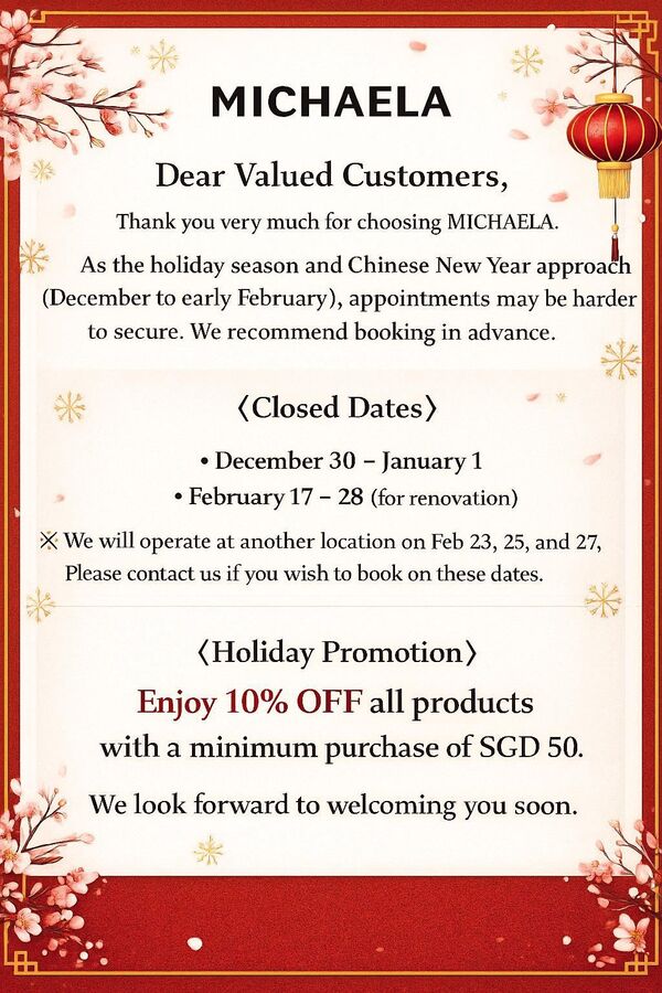 New Year & CNY 2026 Schedule